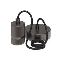 Calex Calex Pendelleuchte - E27 - 1,5 meter - Gun Metal Grau