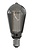 Calex Rustikal LED Lampe - E27 - 40 Lm - Titan - Vintage Lampe
