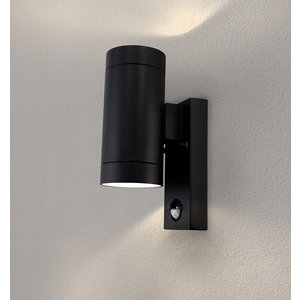 Ledvion LED Wandleuchte Nova mit Sensor - Schwarz - GU10 - Beidseitig LED Wandleuchte Nova mit Sensor - Schwarz - GU10 - Beidseitig