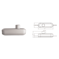 LED Kabel-Dimmer Weiß 0-50 Watt 220-240V - Phasenabschnitt Beleuchtungonline LED Kabel-Dimmer Weiß 0-50 Watt 220-240V - Phasenabschnitt