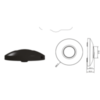 Beleuchtungonline LED-Fußdimmer Schwarz 0-50 Watt 220-240V - Phasenabschnitt