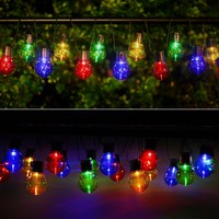 5,8m LED Lichterkette RGB – Leuchtschnur - 20 RGB LEDs - Solarenergie Beleuchtungonline.de 5,8m LED Lichterkette RGB – Leuchtschnur - 20 RGB LEDs - Solarenergie