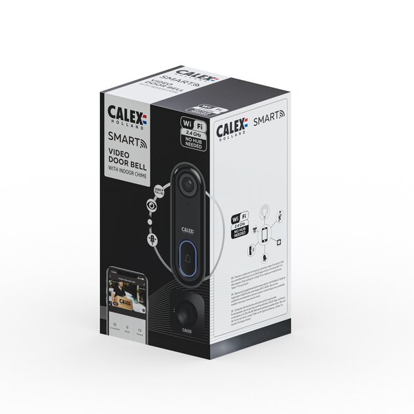 Calex Calex Smart Türklingel mit Kamera - WiFi Video Türklingel - HD - 1080p