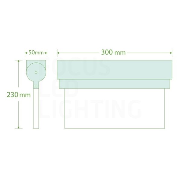 Beleuchtungonline LED Notleuchte Aufbau - Kippbar - inkl. Testknopf - 2W - 24/48V