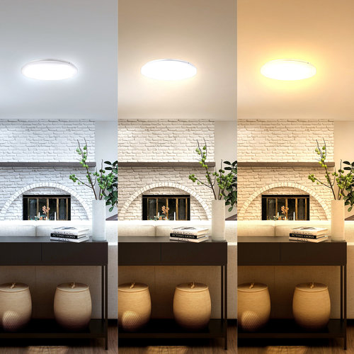 Beleuchtungonline LED Deckenleuchte - 12W - Lichtfarbe einstellbar - IP20 - 1200 Lumen - Ø26 cm