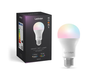 8W RGB+CCT Lampe Smart - Dimmbar - - LED Wifi E27 Ledvion