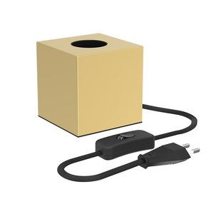 Calex Calex Lampenfassung E27 - Lampenfassung mit Stecker - Quadrat - Gold Calex Lampenfassung E27 - Lampenfassung mit Stecker - Quadrat - Gold
