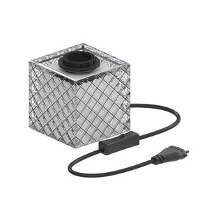 Calex Calex Lampenfassung E27 - Lampenfassung mit Stecker - Schwarz und weiß - Glas Calex Lampenfassung E27 - Lampenfassung mit Stecker - Schwarz und weiß - Glas