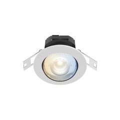 Calex Smart LED Einbaustrahler 5W - CCT - 345 Lumen - Ø85 mm - Weiß