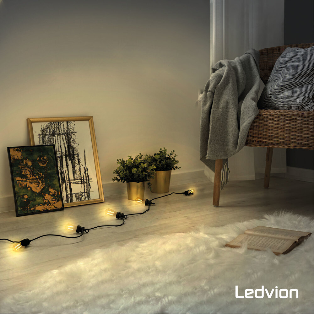 Ledvion Dimmbare E27 LED Lampe Filament - 4.5W - 2100K - 470 Lumen