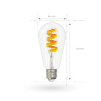 Ledvion Smart RGB+1800K E27 LED Lampe Filament - Wifi - Dimmbar - 5W