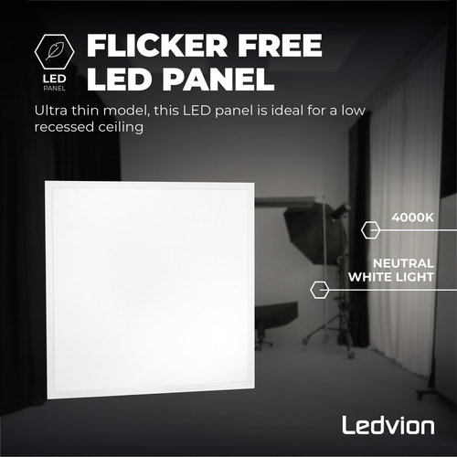 Ledvion Lumileds LED Panel 60x60 - 36W - 4000K - 4500 Lumen - 125Lm/W - 5 Jahre Garantie