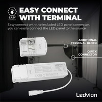 Ledvion Lumileds LED Panel 60x60 - 36W - 6500K - 4500 Lumen (125lm/W) - 5 Jahre Garantie