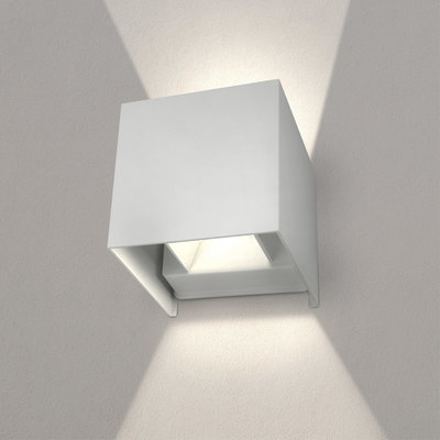 Dimmbare LED Wandleuchte Weiß - Beidseitig - 3000K -  7W - IP54
