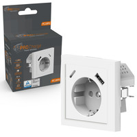 Steckdose mit USB-Ladegerät Typ A und C - 3.4A Beleuchtungonline Steckdose mit USB-Ladegerät Typ A und C - 3.4A