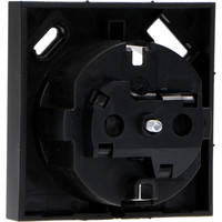 Beleuchtungonline Steckdose Abdeckung mit USB - Typ A und C - 55x55mm - Mattschwarz