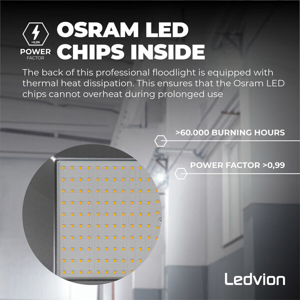 Ledvion Osram LED Fluter 200W – 24000 Lumen – 6500K