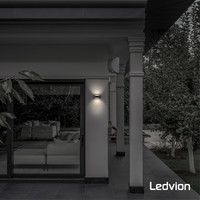 LED Wandleuchte - Atlas - schwarz - 3000K - 6W Ledvion LED Wandleuchte - Atlas - schwarz - 3000K - 6W