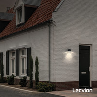 Ledvion Solar Wandleuchte mit Sensor Elara - 3000K - 150 Lumen - Schwarz