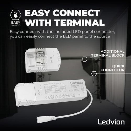 Ledvion Samsung LED Panel 120x30 - 36W - 125 lm/W - UGR <19 - 6500K - 5 Jahre Garantie