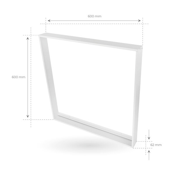 Ledvion LED Panel Aufbau - Aluminium - 60x60