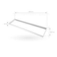 LED Panel Aufbau - Aluminium - 120x30 Ledvion LED Panel Aufbau - Aluminium - 120x30