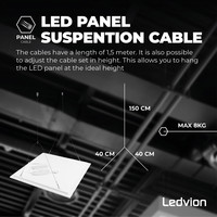 Ledvion LED Panel Kabel - Gut für eine Länge von 150 cm