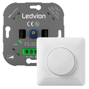 Ledvion LED Dimmer 5-600 Watt 220-240V - Phasenabschnitt - Komplett LED Dimmer 5-600 Watt 220-240V - Phasenabschnitt - Komplett