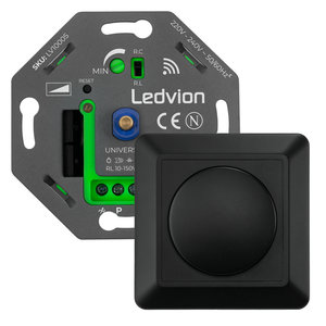 Ledvion Smart WIFI LED Dimmer Einbau 5-250W - Phasen an und abschnitt - Universal - Komplett Smart WIFI LED Dimmer Einbau 5-250W - Phasen an und abschnitt - Universal - Komplett
