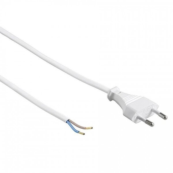 Beleuchtungonline Netzkabel 2m 220V + Euro Stecker