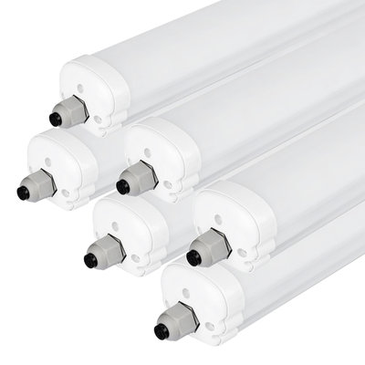 V-TAC 6-Pack LED Feuchtraumleuchten IP65 - 150 cm - 48W - 3840 Lumen - 6400K - Verlinkbar 6-Pack LED Feuchtraumleuchten IP65 - 150 cm - 48W - 3840 Lumen - 6400K - Verlinkbar