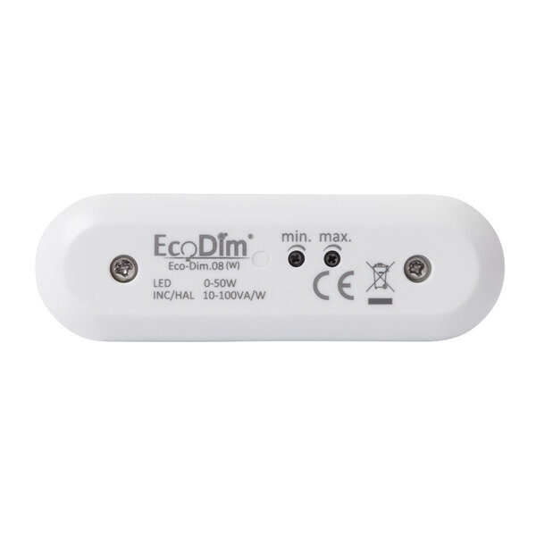 EcoDim LED Schnurdimmer Weiß 0-50 Watt 220-240V - Phasenschnitt