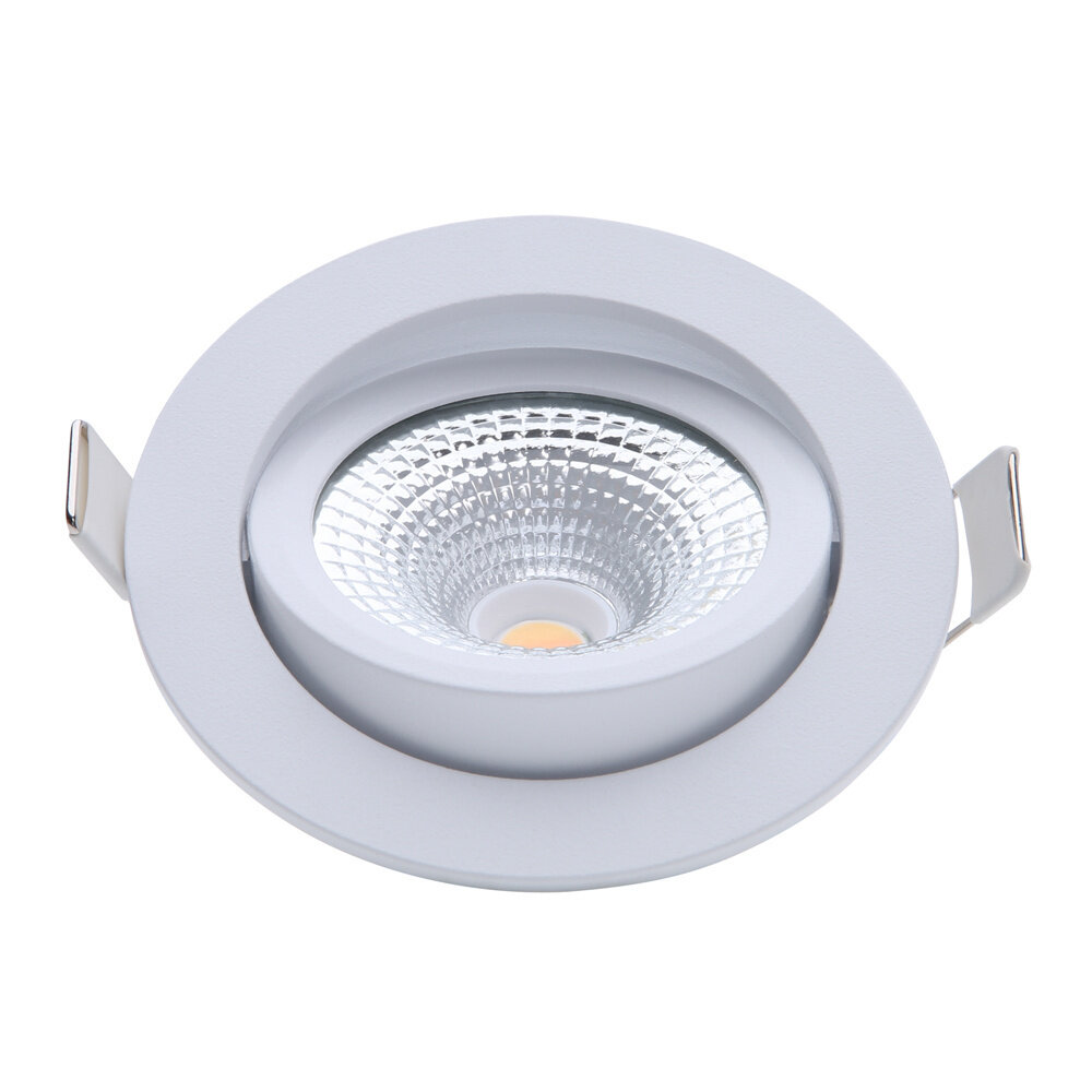 EcoDim LED Einbaustrahler Weiß - 5W - IP54 - 2000K-3000K - Neigbar