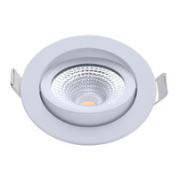 EcoDim LED Einbaustrahler Weiß - 5W - IP54 - 2000K-3000K - Neigbar