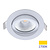 LED Einbaustrahler Weiß - 5W - IP54 - 2700K - Neigbar