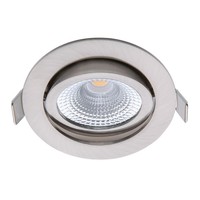 EcoDim LED Einbaustrahler Nickel - 5W - IP54 - 2700K - Neigbar