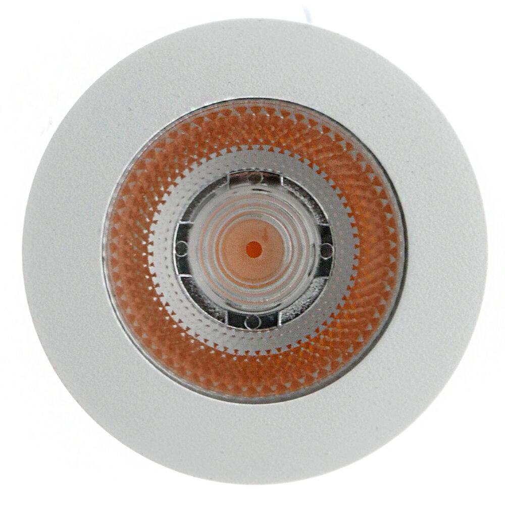 EcoDim LED Einbaustrahler Weiß - 3W - IP54 - 2700K