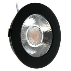 LED Einbaustrahler Schwarz - 3W - IP54 - 2700K