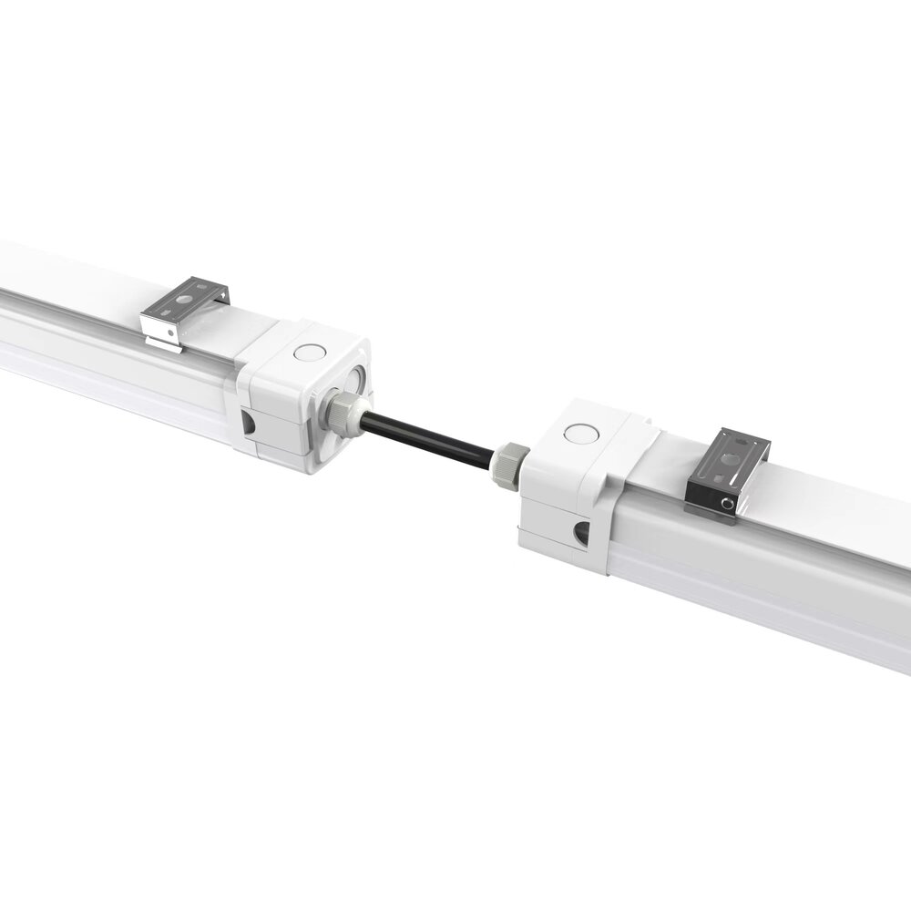 Beleuchtungonline Tri Proof LED Feuchtraumleuchte 120CM - 40W - 150Lm/W - 4500K - IP65 - IK10 - Verknüpfbar