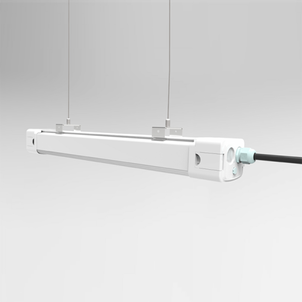 Beleuchtungonline Tri Proof LED Feuchtraumleuchte Dimmbar 120CM - 40W - 150Lm/W - 4500K - IP65 - IK10 - Verknüpfbar