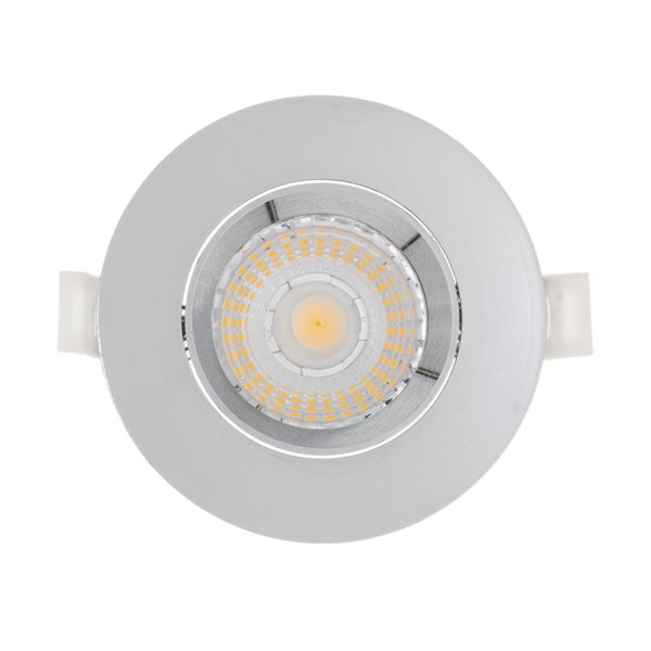 Beleuchtungonline LED Einbaustrahler Chrom - 6W - IP44 - 3000K - Dimmbar