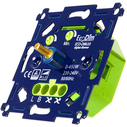 EcoDim LED-Dimmer 0-450 Watt – Phasen an und abschnitt