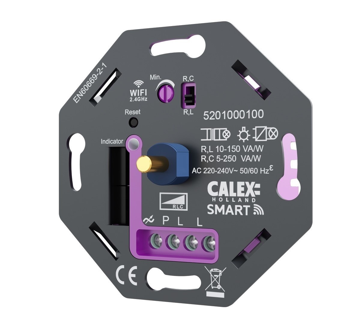 Smart WIFI LED Dimmer Einbau 5-250W LED 230V - Phasen an und abschnitt 