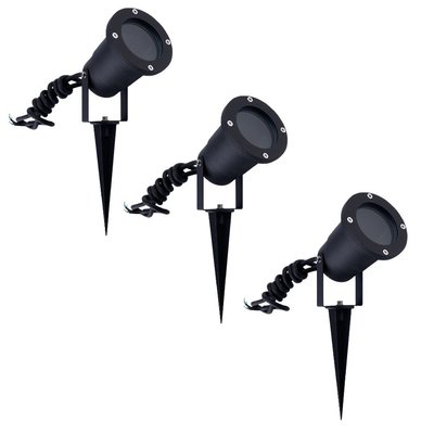 Ledvion 3er set LED Gartenstrahler Aluminium - IP65 - GU10 Fassung - 1M Kabel 3er set LED Gartenstrahler Aluminium - IP65 - GU10 Fassung - 1M Kabel