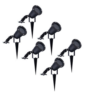 Ledvion 6er set LED Gartenstrahler Aluminium - IP65 - GU10 Fassung - 1M Kabel 6er set LED Gartenstrahler Aluminium - IP65 - GU10 Fassung - 1M Kabel