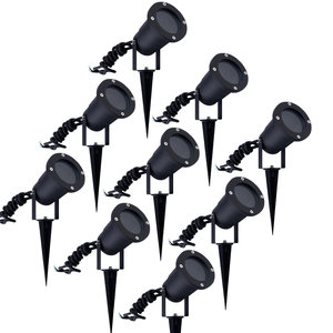Ledvion 9er set LED Gartenstrahler Aluminium - IP65 - GU10 Fassung - 1M Kabel 9er set LED Gartenstrahler Aluminium - IP65 - GU10 Fassung - 1M Kabel