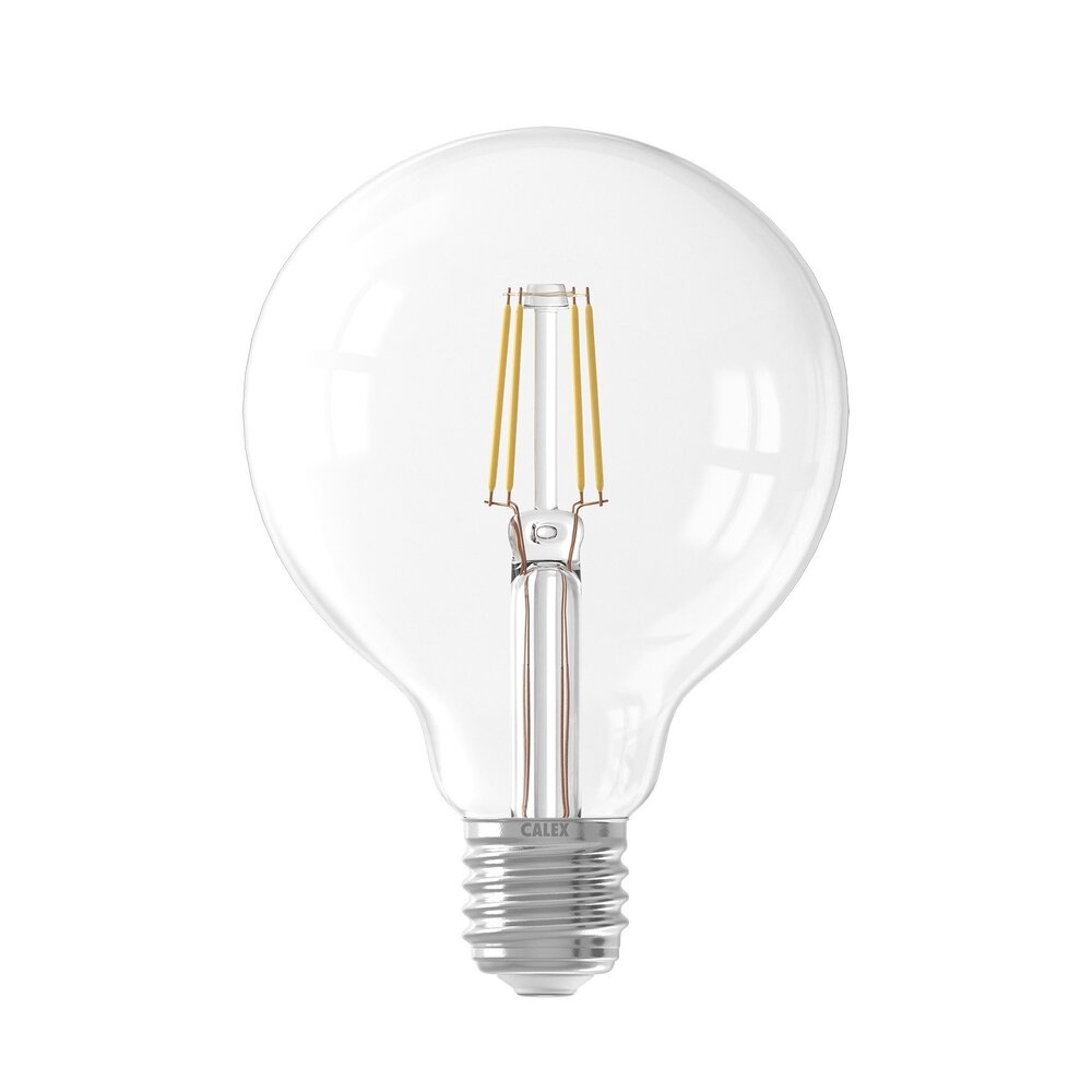 Calex Calex Globe LED Lampe Filament - E27 - 806  Lm - Silver - Vintage Lampe