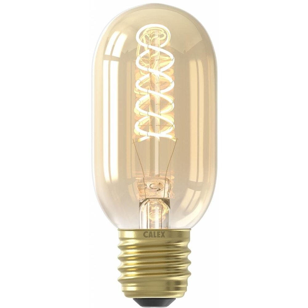 Calex Calex Premium Tubular LED Lampe Ø45 - E27 - 250 Lumen - Gold Finish - Vintage Lampe