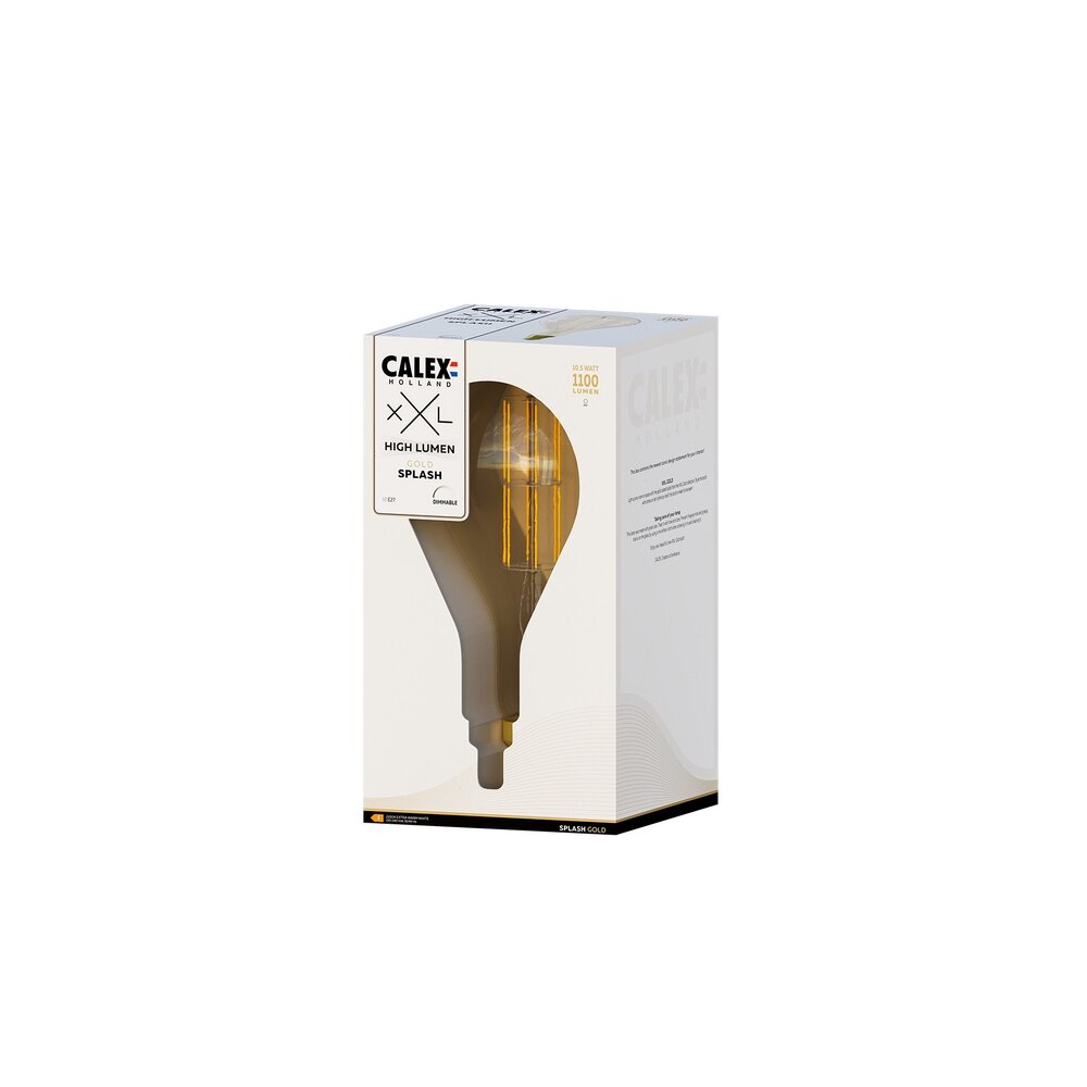 Calex Calex Splash LED Filament - E27 - 1100 Lm - Gold
