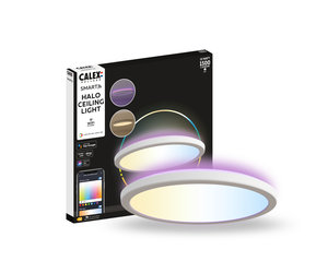 Calex Smart LED Deckenleuchte Halo - Weiß - 22W - RGB+CCT - Ø295 cm